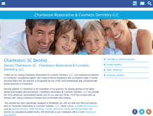 Tablet Screenshot of charlestoncosmeticdentistry.com